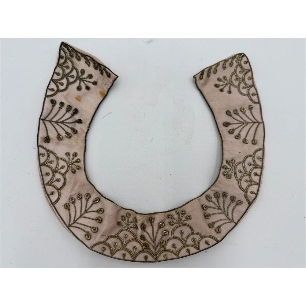 Vintage Bar & Beards Handmade India Beaded Embroidered Collar Applique Trim Lot